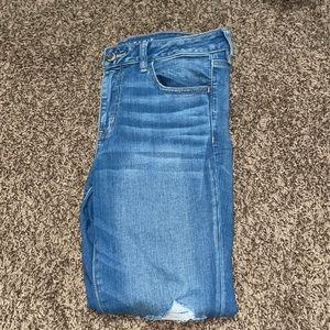 American Eagle ripped skinny jeans
